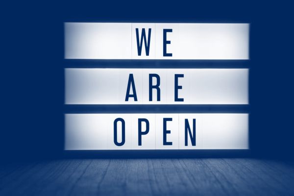We are open